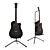 Rockdale Black Acoustic Guitar 3D model small image 2