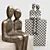 Romantic Lovebirds Figurine | Adorable Lovers Statue 3D model small image 6