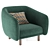 Ergo-Corner Chair: Modern, Comfortable, Versatile 3D model small image 1