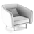 Ergo-Corner Chair: Modern, Comfortable, Versatile 3D model small image 4
