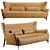 Borzalino Harmony: Stylish Sofa with Customizable Colors 3D model small image 2