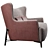 Borzalino Harmony: Stylish Sofa with Customizable Colors 3D model small image 3