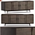 Elegant Wormy Maple Console 3D model small image 1