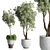 52 Concrete Dirt Vase Pot Collection 3D model small image 1