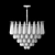 Elegant Brass 8-Light Chandelier 3D model small image 2