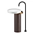 Italian Eccentrico Washbasin: Luxurious Design 3D model small image 4