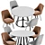 Bluvel Pod Chair and Confluence Table Set 3D model small image 3