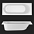 Elegant Acrylic Bathtub: TONI ARTI Calitri 170x70 3D model small image 1
