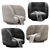 Chenille Lounge Chair with Plush Throw 3D model small image 5