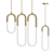 Elegant Tube Pendant Lamp 3D model small image 1