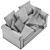 Stylish and Comfortable Gronlid Sofa 3D model small image 6