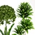 14-Piece Indoor Plant Collection: Variety and Elegance 3D model small image 1