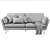 Stylish and Comfortable La Redoute Sofa 3D model small image 4