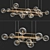Elegant Galotti Chandelier: Bolle Orizzontale 3D model small image 1