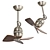 Elegant Vedra Ceiling Fan 3D model small image 2