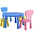 Mammut Kids Table Set 3D model small image 7