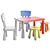 Mammut Kids Table Set 3D model small image 3