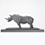 3D Rhino Sculpture | High-Quali 3D model small image 4