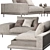 Modular Space Sectional Sofa 3D model small image 4