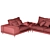 Modular Space Sectional Sofa 3D model small image 6