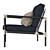 Sleekly Stylish Nusa Lounge Chair 3D model small image 2