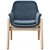 Vedbo Chair: Classic Grey Elegance 3D model small image 6