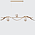 Minimalist Hanging Lamps - Gold & Black 3D model small image 4