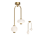 DARIA B: Elegant Glass Lamp with Arc Stand 3D model small image 1