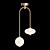 DARIA B: Elegant Glass Lamp with Arc Stand 3D model small image 2