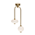DARIA B: Elegant Glass Lamp with Arc Stand 3D model small image 3