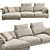 Bristol Sofa: Poliform Elegance 3D model small image 3