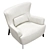 Konyshev BULY Armchair - Superior Comfort in Stylish Design! 3D model small image 4