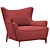 Konyshev BULY Armchair - Superior Comfort in Stylish Design! 3D model small image 7