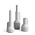 Ceramic Candleholder Set 3D model small image 2