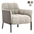 Modern RIBOT Armchair: Sleek Design 3D model small image 3