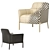 Modern RIBOT Armchair: Sleek Design 3D model small image 5