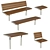 NIFO Outdoor Furniture Set 3D model small image 1