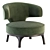 Omari Armchair by Martinez Cardona 3D model small image 2