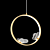 Modern Butterfly Suspension Light 3D model small image 1