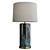 Elegant Malachite Cylinder Lamp 3D model small image 1