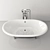 Roca Newcast Classic Bathtub & Carmen Mixer 3D model small image 3