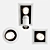 Yori Collection: Adjustable LED Recessed Spotlight 3D model small image 3