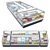 Refrigerated Display Cases: Premium 2120mm and 3745mm 3D model small image 2