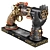 Steampunk Gun Hand Holder Replica 3D model small image 3