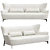  3-Seater Sofa BULL Konyshev 3D model small image 1