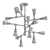 Industrial Conduit Chandelier 3D model small image 2
