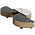 Fendi Eclipse Marble Coffee Table 3D model small image 1