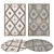 Versatile Rug Set | 8 Designer Carpets 3D model small image 1