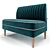 Classic Office Sofa AMMA 3D model small image 2