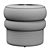 Modern Boucle Stool: Swagger by Kardiel 3D model small image 3